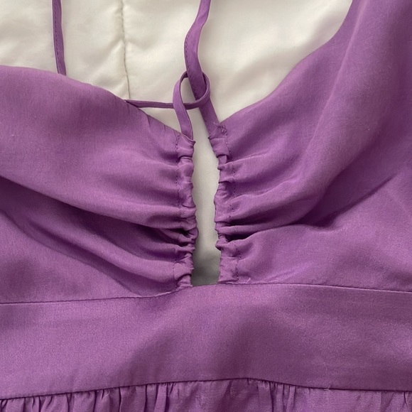 Marciano silk halter dress XS lavender purple - Picture 4 of 7
